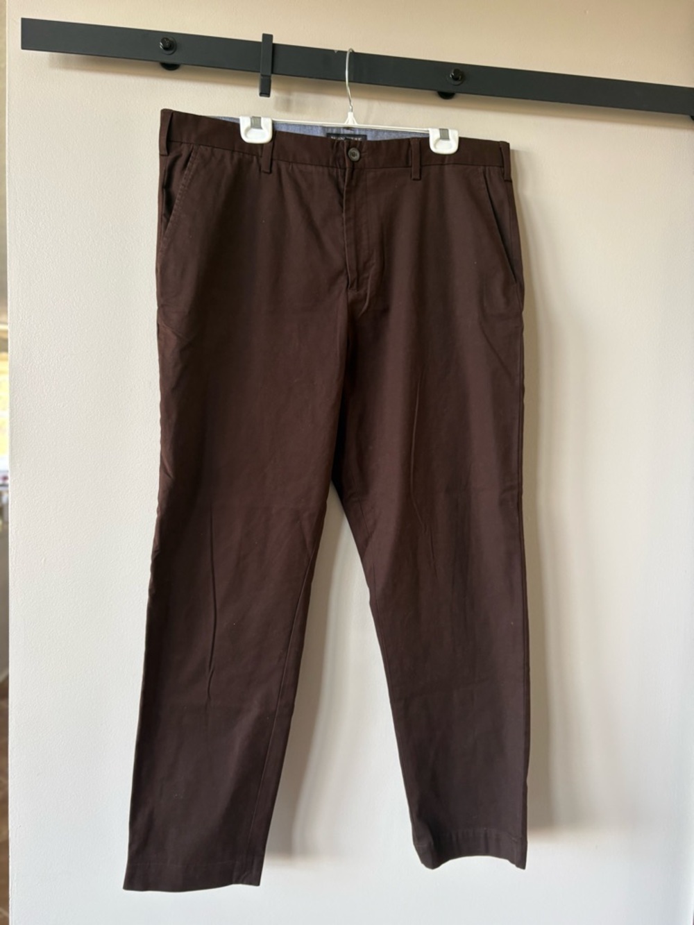 Banana Republic Pants Men 38 x 32 Brown Cotton Blend Stretch Mason Chino